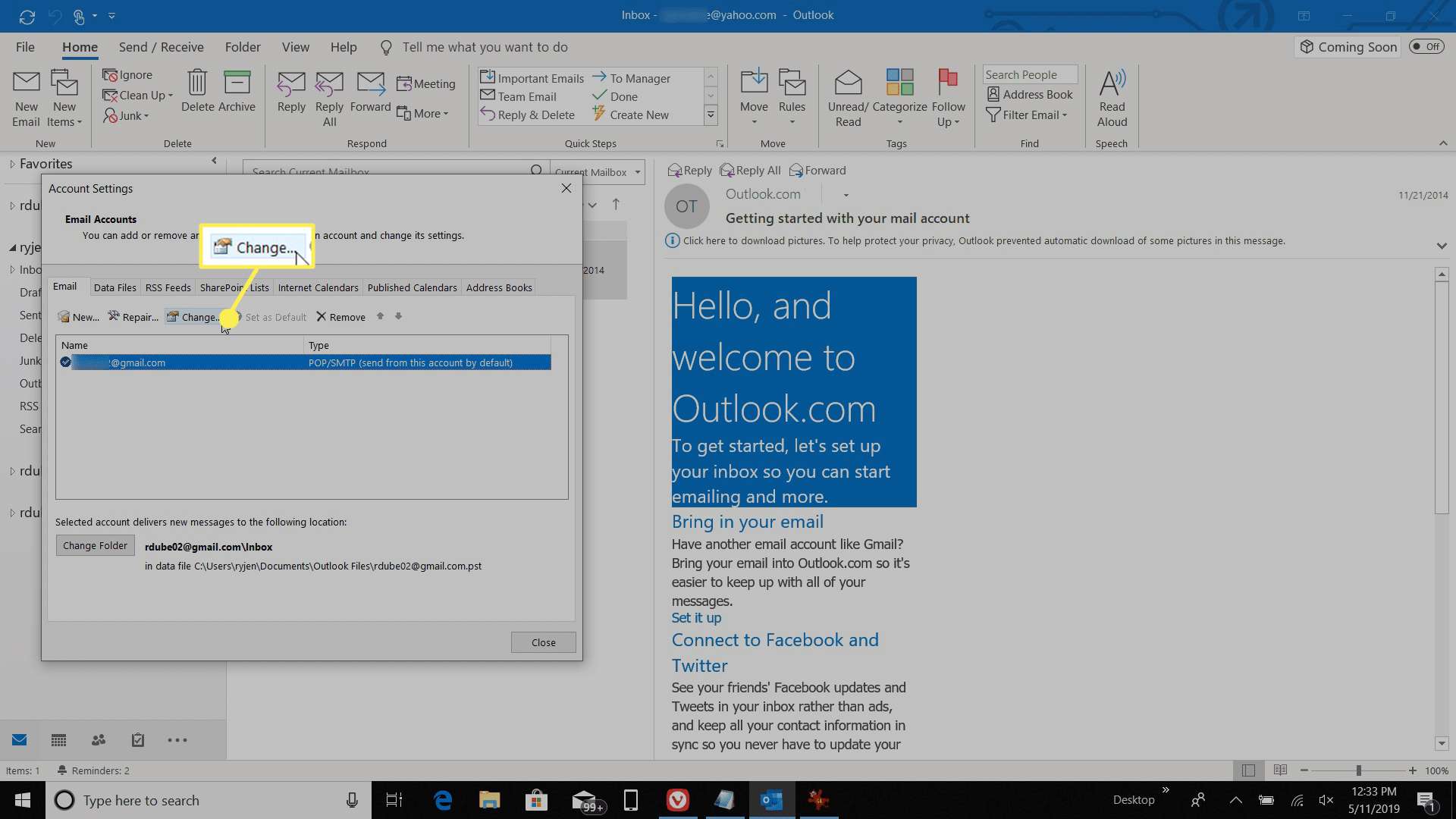 changing the from address in a new email in outlook 2016 for mac